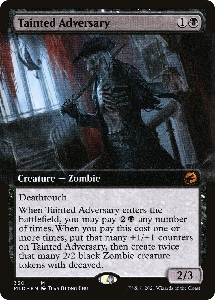 Tainted Adversary (Extended) [Innistrad: Midnight Hunt]