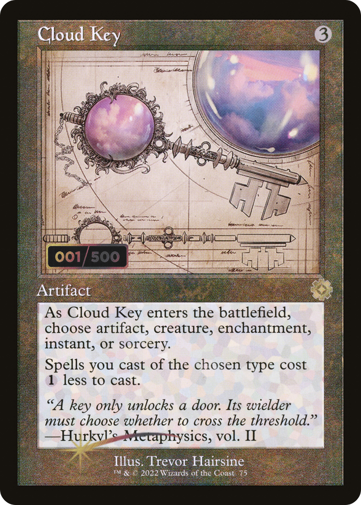 Cloud Key (Retro Schematic) (Serial Numbered) [The Brothers' War Retro Artifacts]
