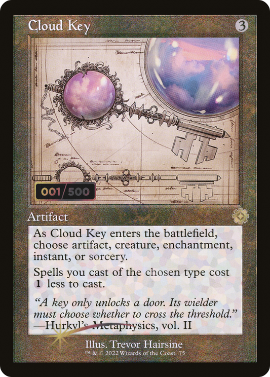 Cloud Key (Retro Schematic) (Serial Numbered) [The Brothers' War Retro Artifacts]