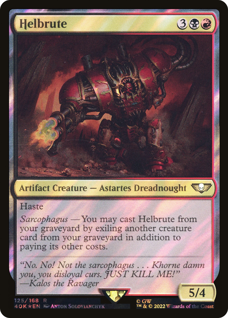 Helbrute (Surge Foil) [Universes Beyond: Warhammer 40,000]