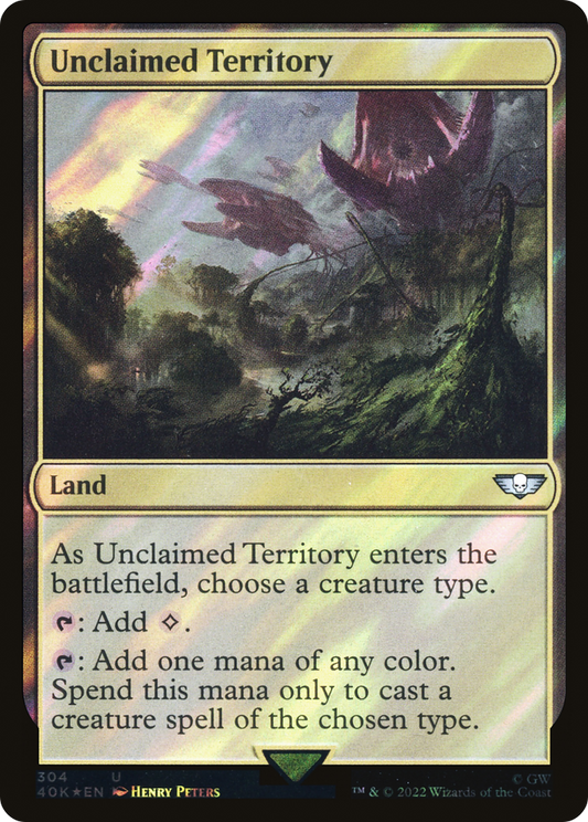 Unclaimed Territory (Surge Foil) [Universes Beyond: Warhammer 40,000]