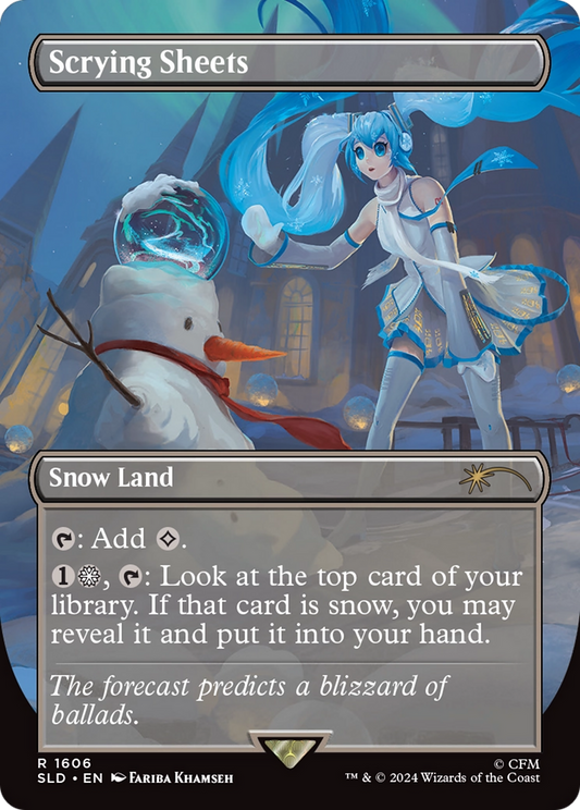 Scrying Sheets (SLD-1606) - Secret Lair Drop (Borderless) Foil