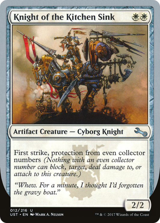 Knight of the Kitchen Sink (UST-012) - Unstable Foil