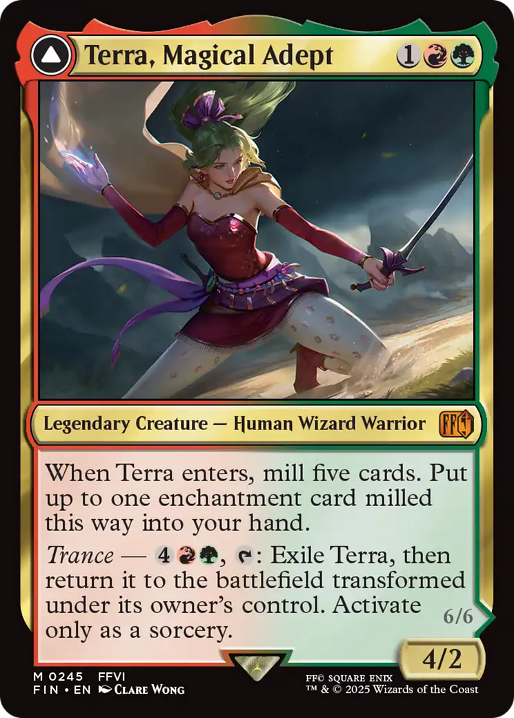 Terra, Magical Adept // Esper Terra (FIN-245) - FINAL FANTASY: (enchantment)