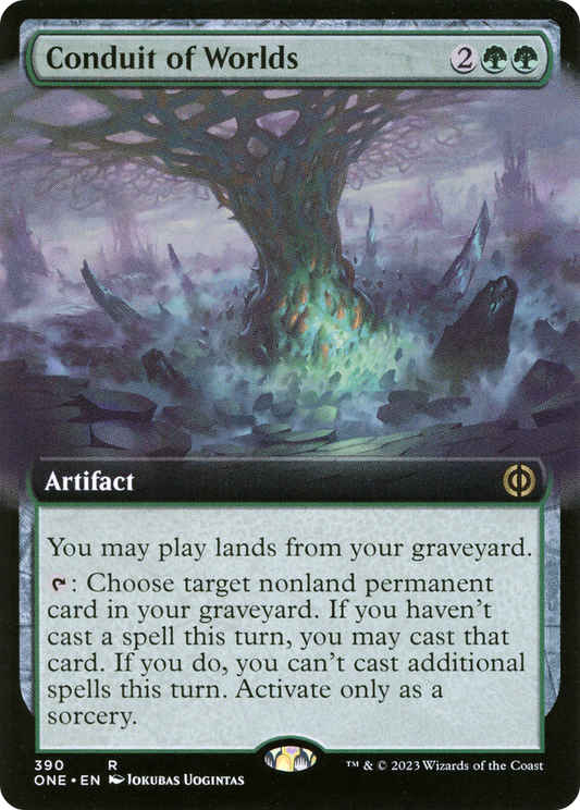Conduit of Worlds (ONE-390) - Phyrexia: All Will Be One: (Extended Art)