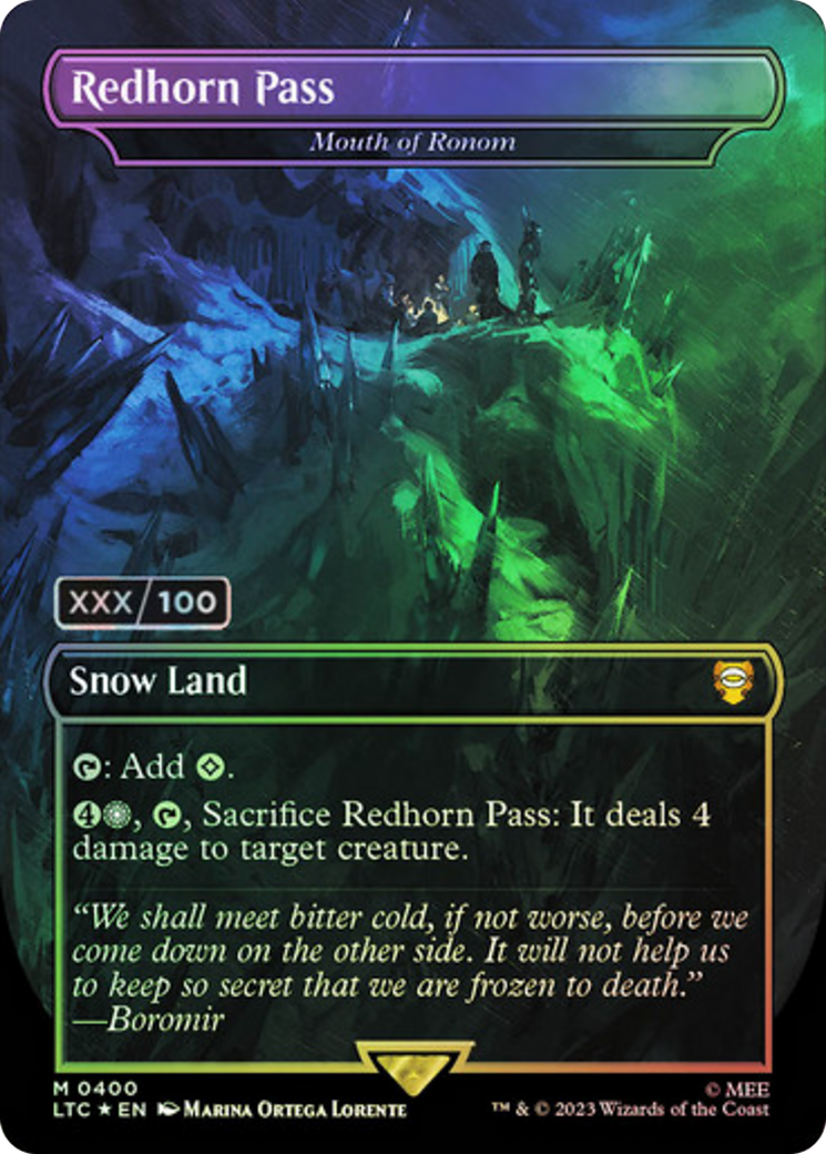 Redhorn Pass - Mouth of Ronom (Serialized) [The Lord of the Rings: Tales of Middle-Earth Commander]