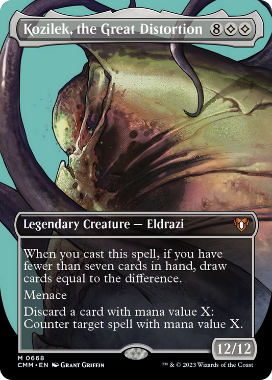 Kozilek, the Great Distortion (CMM-668) - Commander Masters (Borderless)