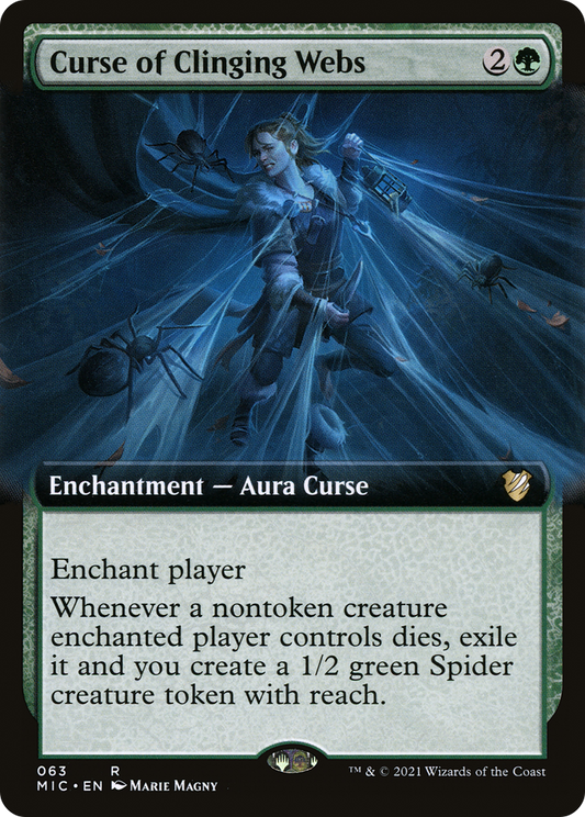 Curse of Clinging Webs (Extended) [Innistrad: Midnight Hunt Commander]