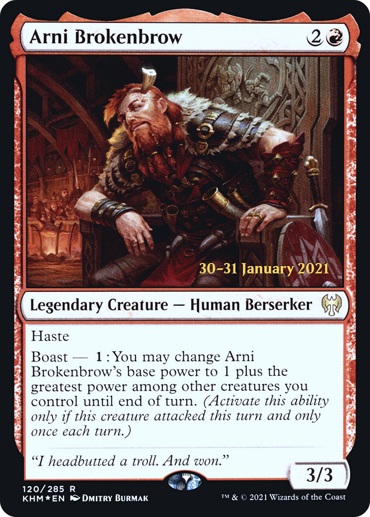 Arni Brokenbrow  [Kaldheim Prerelease Promos]