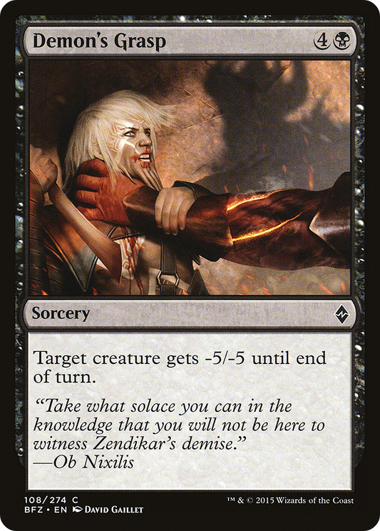 Demon's Grasp [Battle for Zendikar]