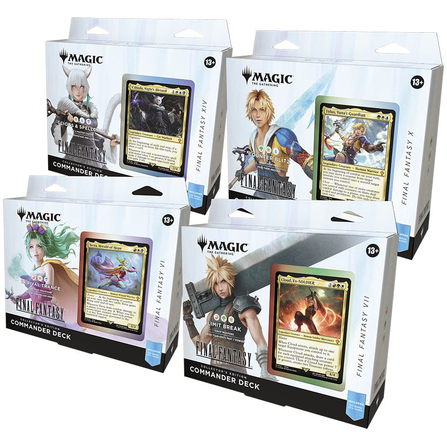 MTG Final Fantasy - Collector Commander Deck - Set of 4