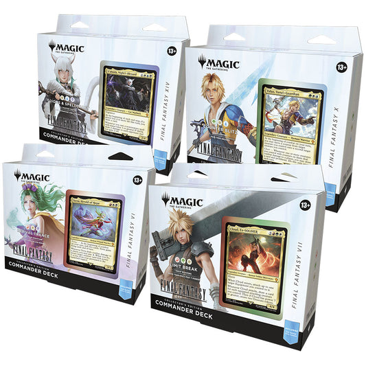 MTG Final Fantasy - Collector Commander Deck - Set of 4