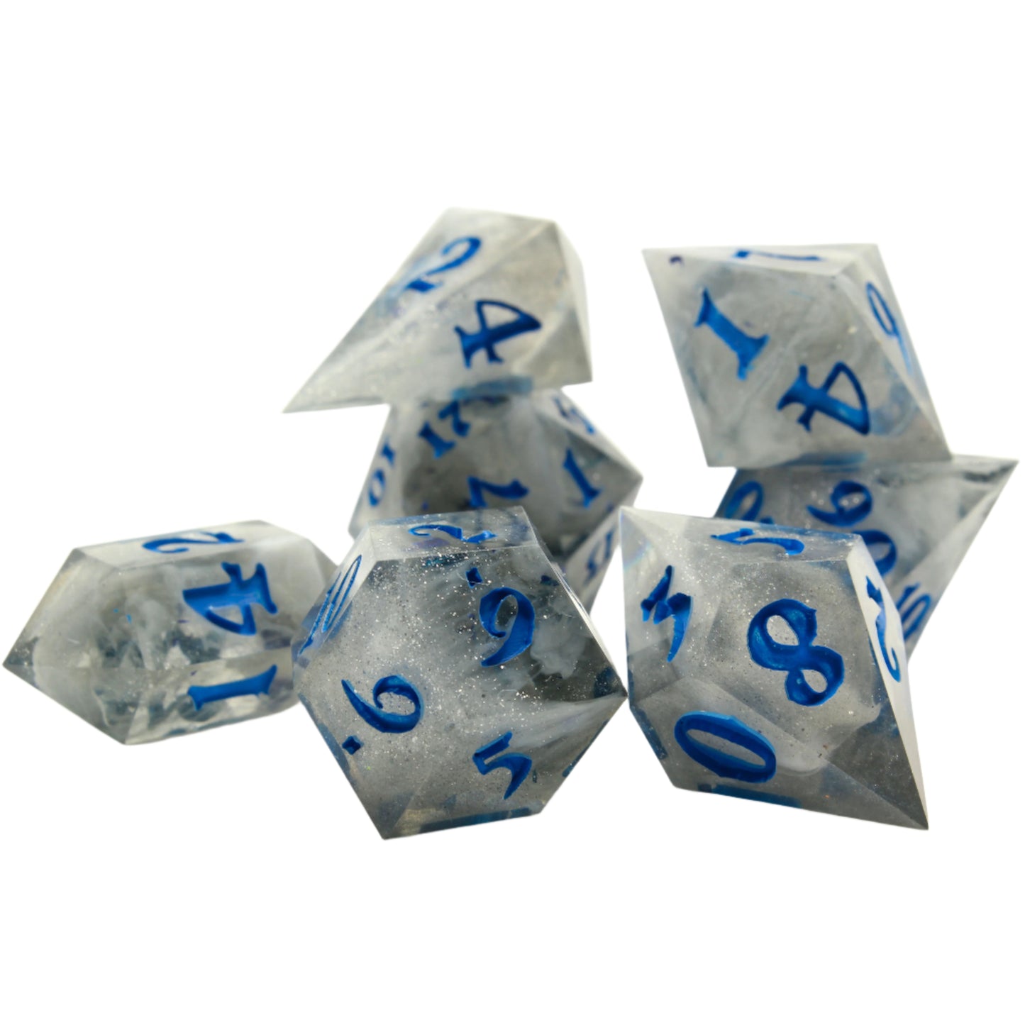 Sweet Dice - Polyhedral Resin Misty Grey