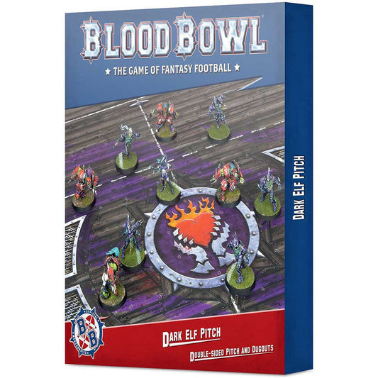 Blood Bowl Pitch - Dark Elf Pitch & Dugouts ( 200-50 )