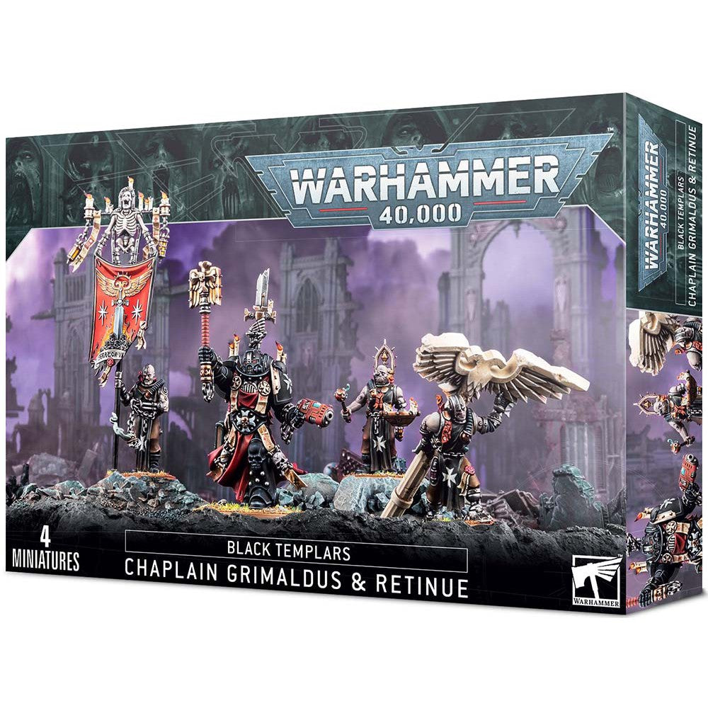 Black Templars - Chaplain Grimaldus & Retinue ( 55-44 )