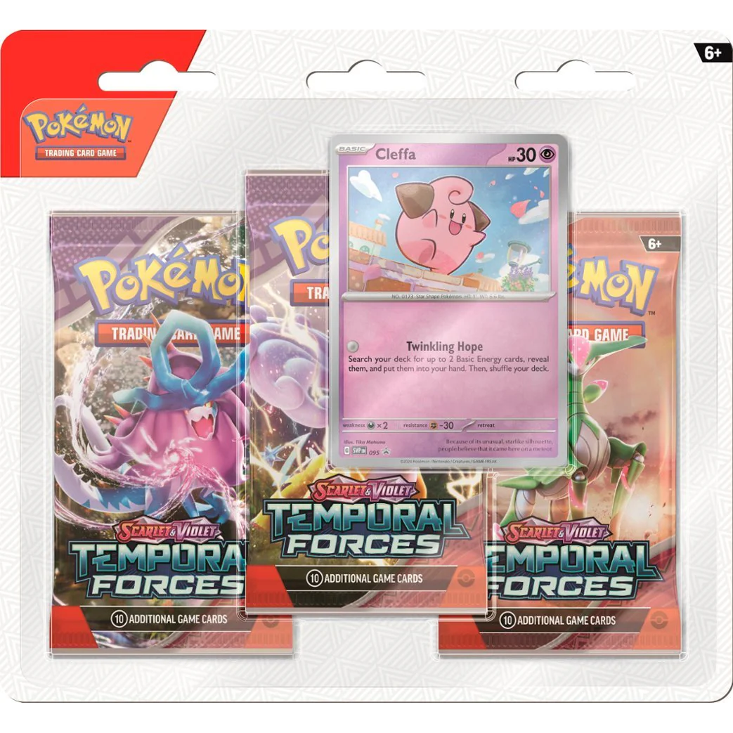 Pokemon 3-Pack Blister - Scarlet & Violet: Temporal Forces