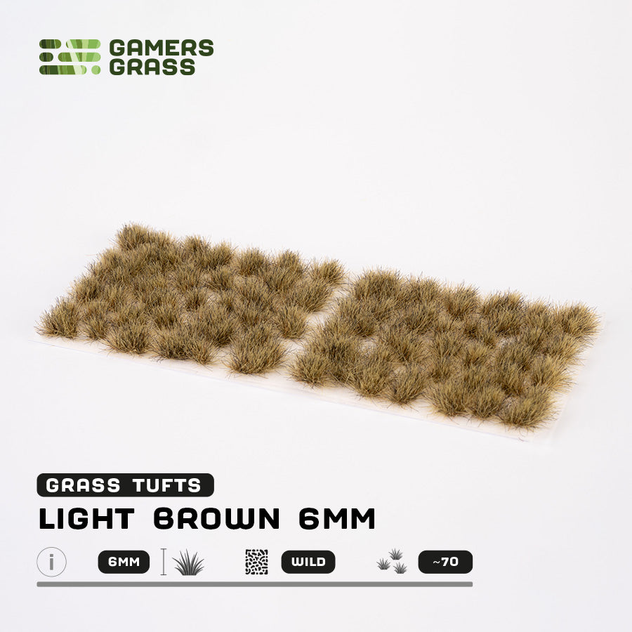 Gamer's Grass Tufts - Light Brown 6mm