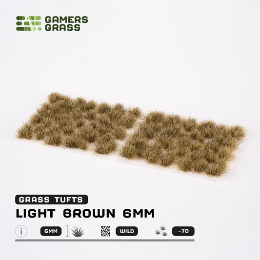 Gamer's Grass Tufts - Light Brown 6mm