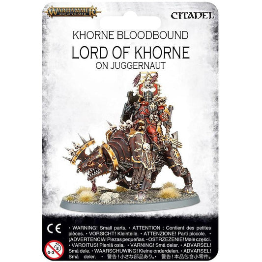 Khorne Bloodbound Lord of Khorne on Juggernaut (Metal) ( 1029-MR ) - Used
