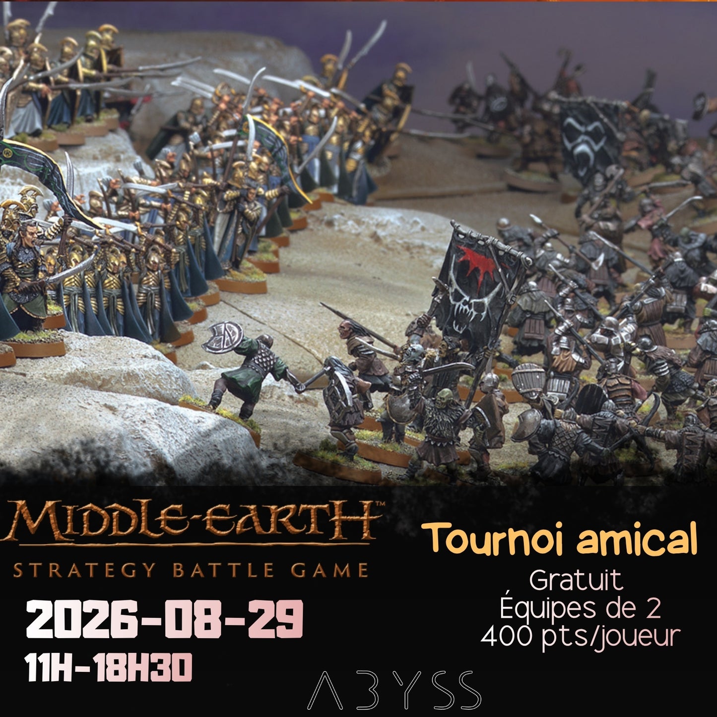 Tournoi Amical - Middle Earth - 2026-08-29