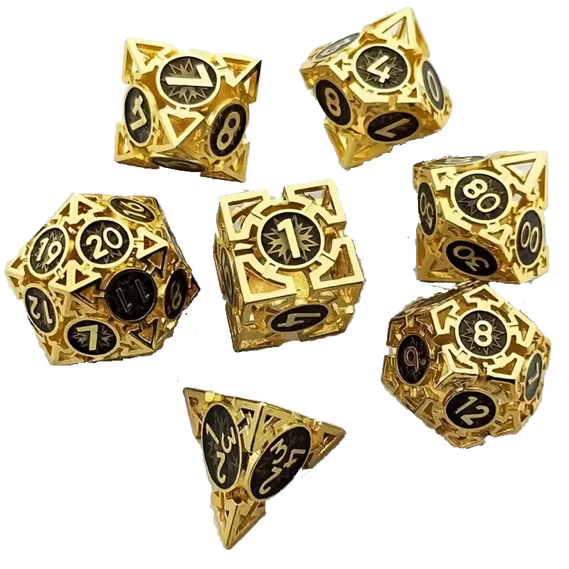 Polyhedral Hollow Metal - Gold / Black