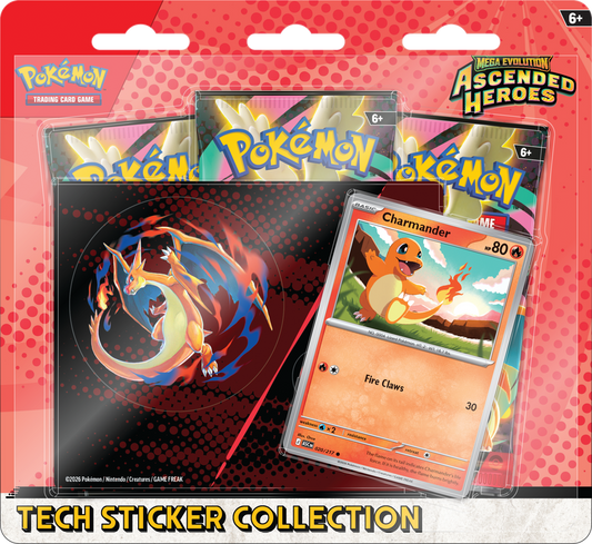 Pokemon - Mega Evolution: Ascended Heroes Tech Sticker Collection - Charmander Promo