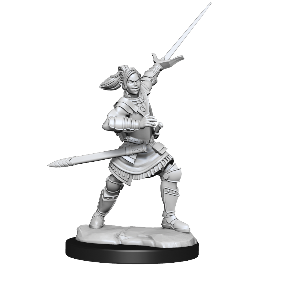 Critical Role Unpainted Minis: Half-Elf Xhorhas Paladin