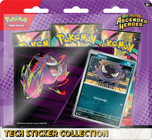 Pokemon - Mega Evolution: Ascended Heroes Tech Sticker Collection - Gastly Promo