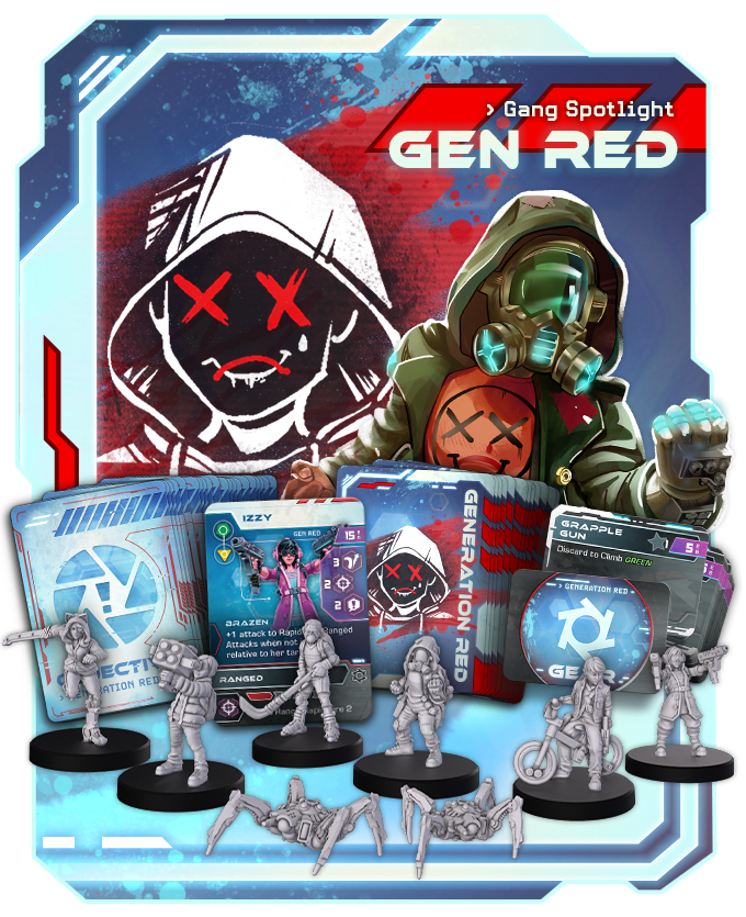 Cyber Punk Red Combat zone : Generation Red Starter Gang