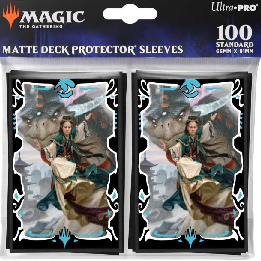 Ultra-Pro Deck Protector Sleeves Pro-Matte 100ct MTG Dragonstorm  (66mm x 91mm)