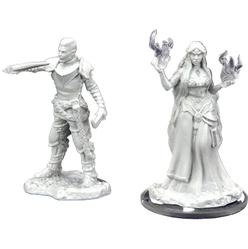 Critical Role Unpainted Minis: turst militia swordman & lyrencorn holy priest