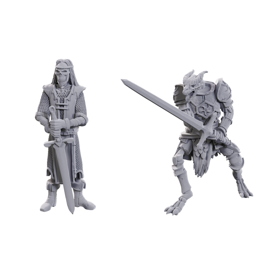 D&D Unpainted Minis - 50th Anniversary Ltd. Ed. Skeleton Knights (90736)