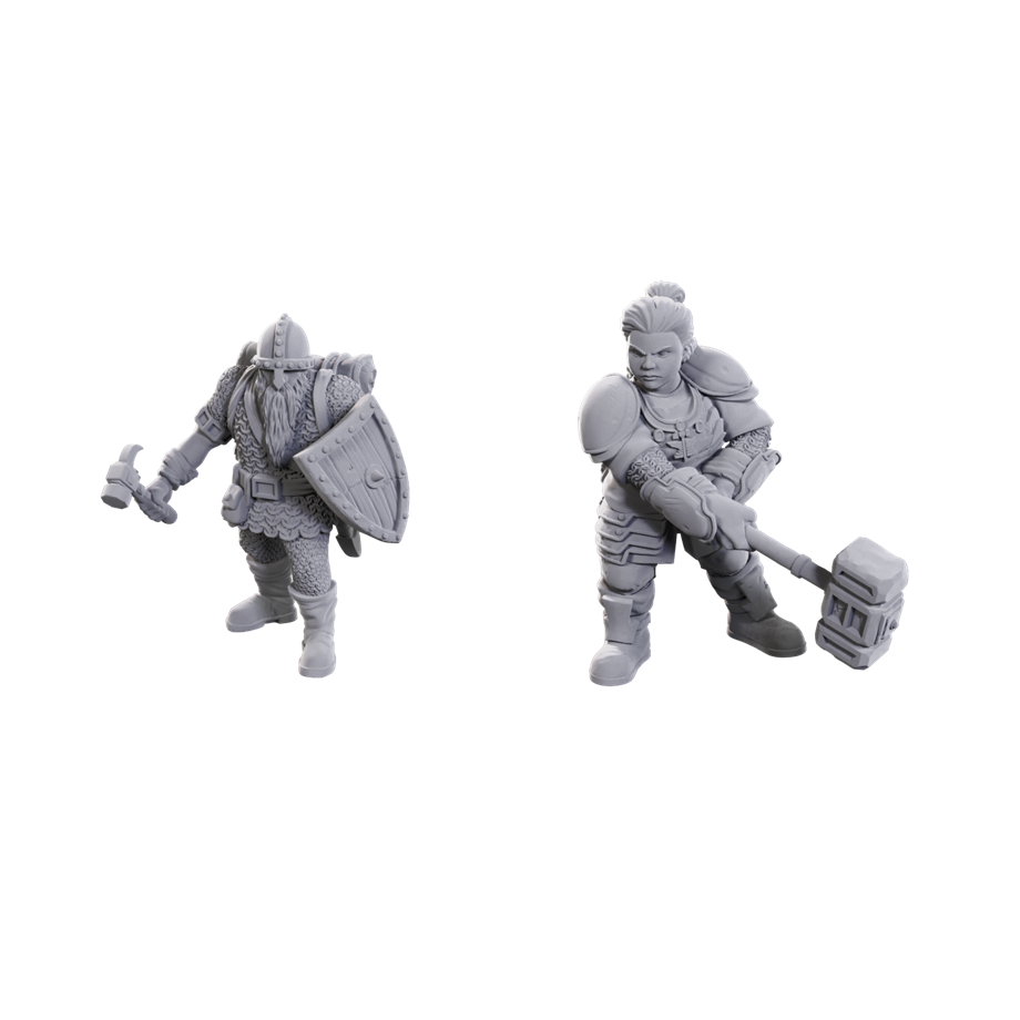 D&D Unpainted Minis - 50th Anniversary Ltd. Ed. Dwarves (90733)