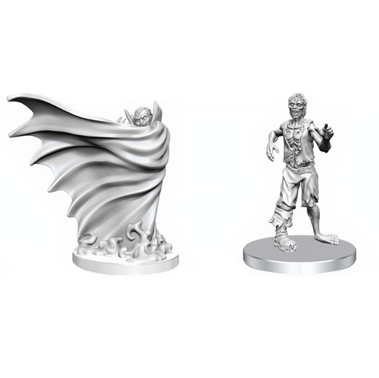 D&D Unpainted Minis - Classic Vampire & Classic Zombie (90813)