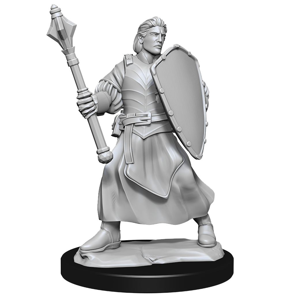 Critical Role Unpainted Minis: Human Clovis & Concord Cleric