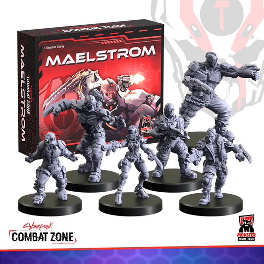 Cyber Punk Red Combat Zone : Maelstrom Faction Starter