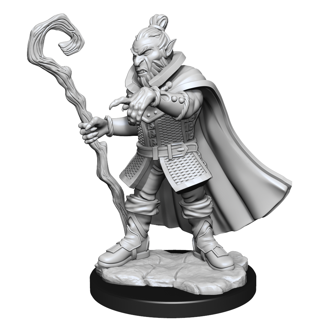Critical Role Unpainted Minis: Hobgoblin Wizard & Druid