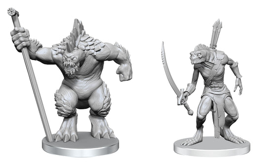 Pathfinder Unpainted Minis: Xulgath Skirmisher & Stoneliege (97584)