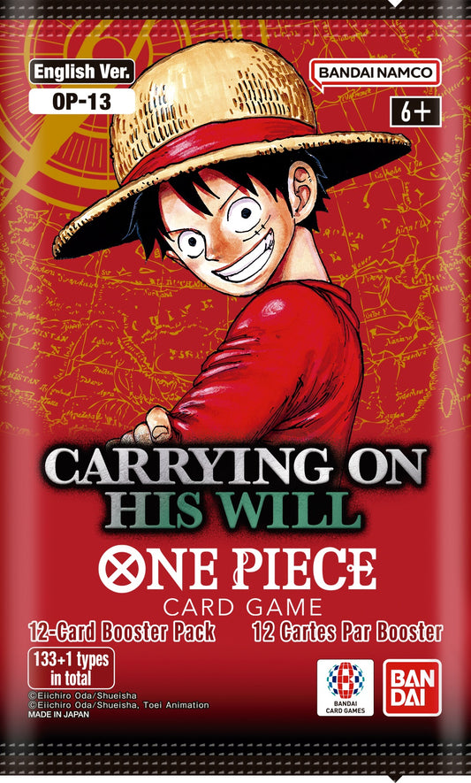 One Piece Booster Pack - "Carrying On his Will" - (OP-13)