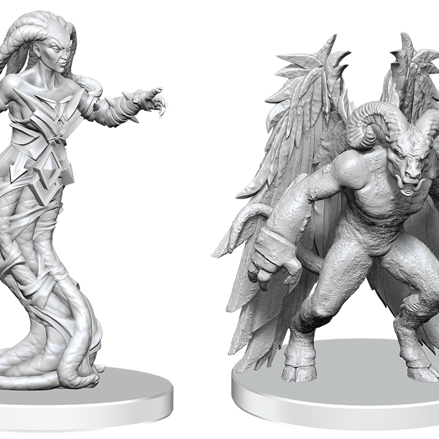 Pathfinder Unpainted Minis: Gylou & Ferrugon (90837)