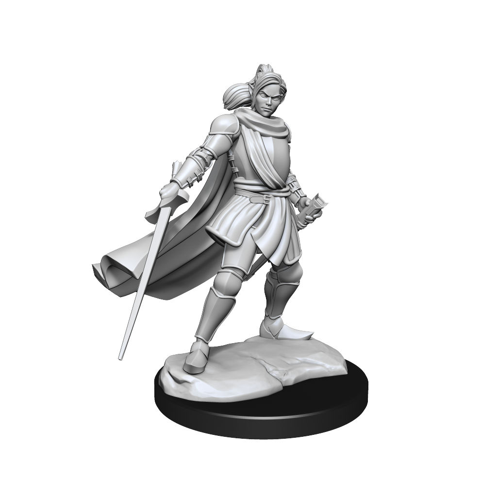 Critical Role Unpainted Minis: Half-Elf Xhorhas Paladin