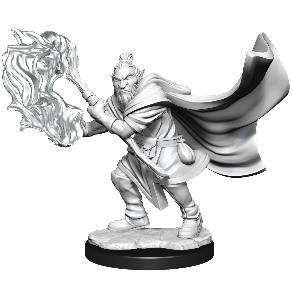 Critical Role Unpainted Minis: Hobgoblin Wizard & Druid