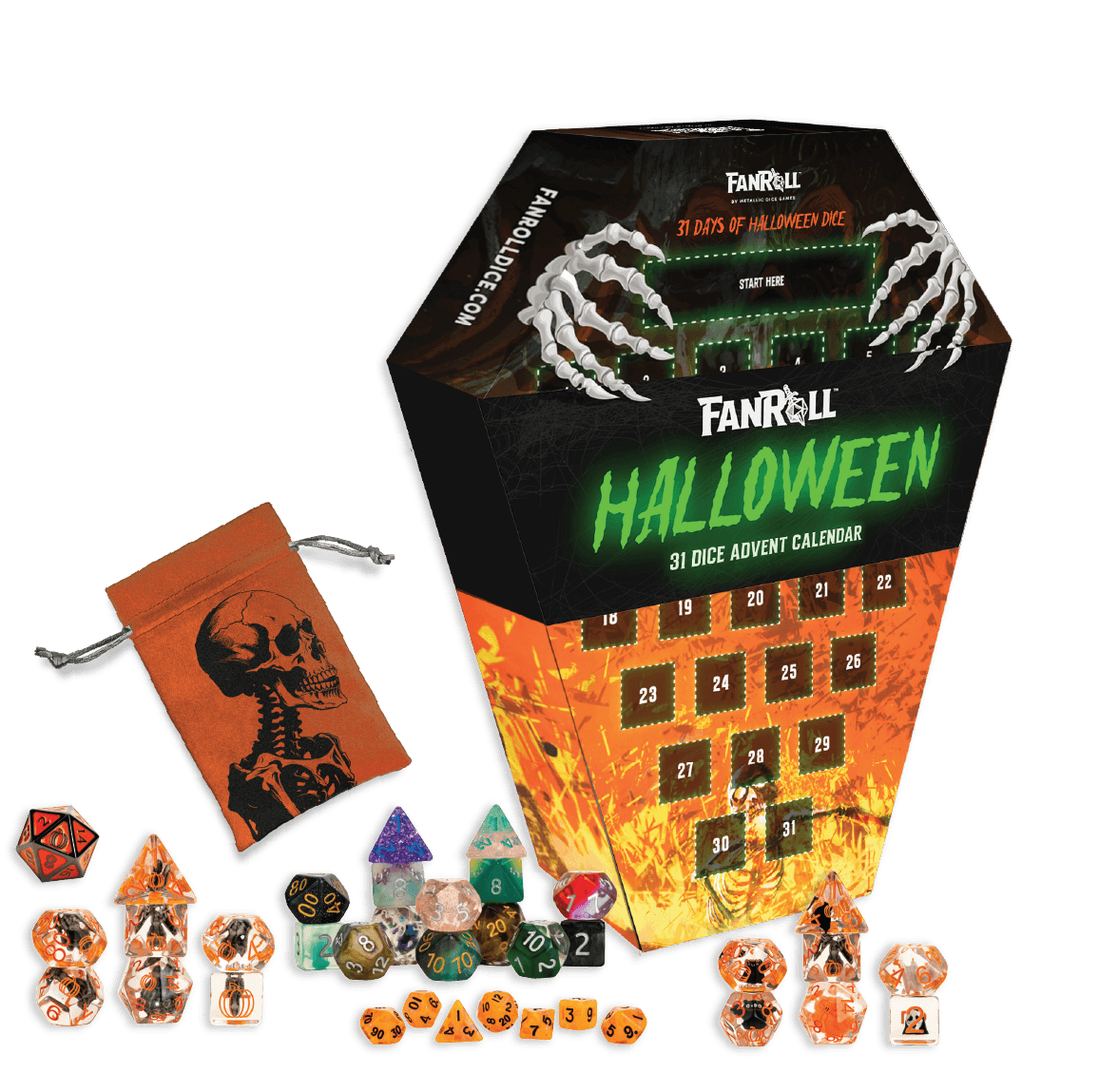 Fanroll Halloween Dice Calendar