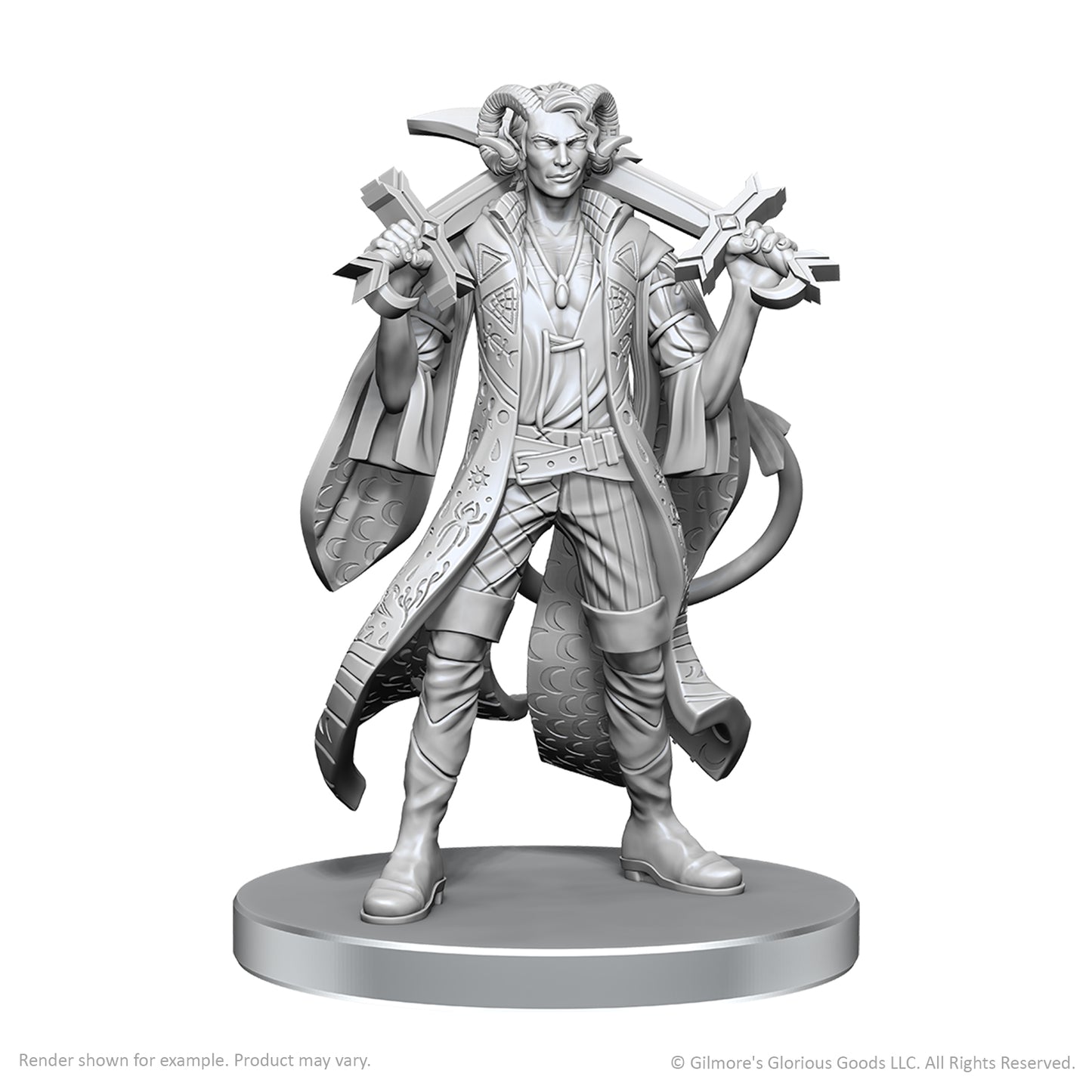 Critical Role Unpainted Minis: Mollymauk Tealeaf & Caduceus Clay (90790)