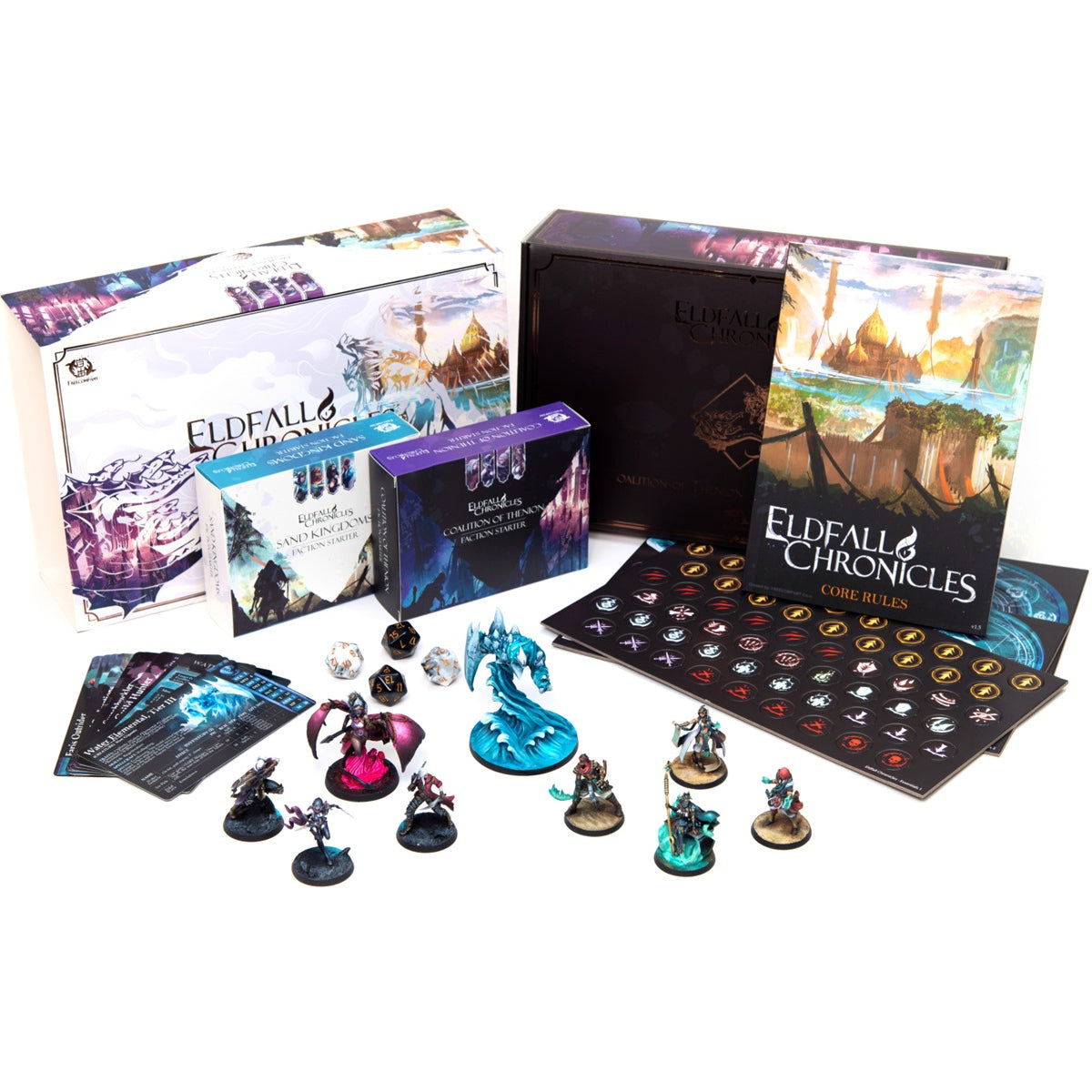 Eldfall Chronicles - Two Player Starter Set: Coalition of Thenion Vs Sand Kingdoms