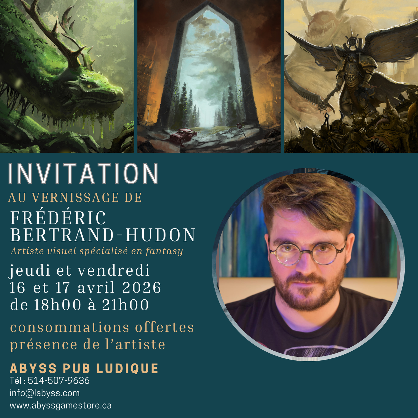 Vernissage de Frédéric Bertrand-Hudon
