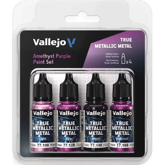 Vallejo True Metallics - Amethyst Purple Paint Set - Val77255